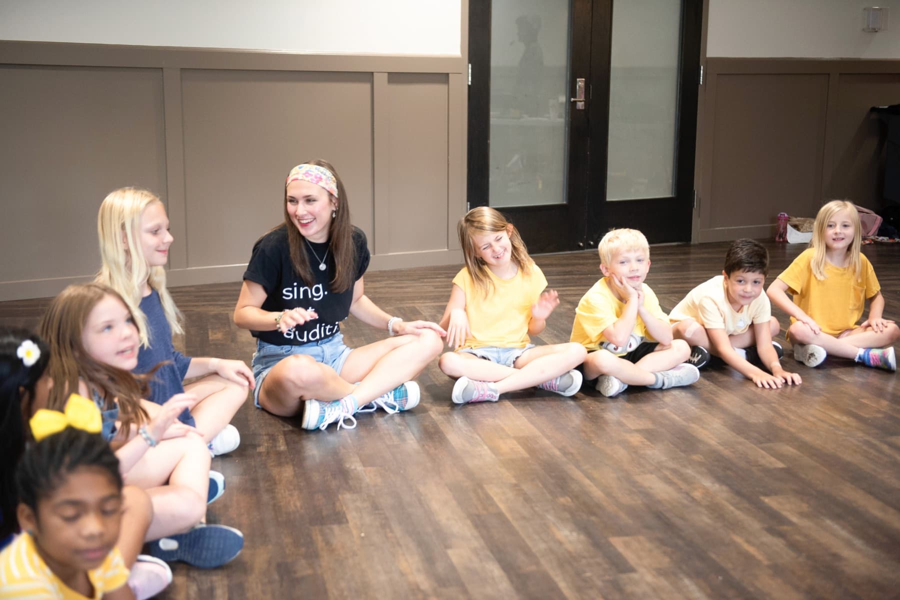 Young performers in a Broadway Bound showcase